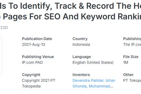 Defensive Publication 2021